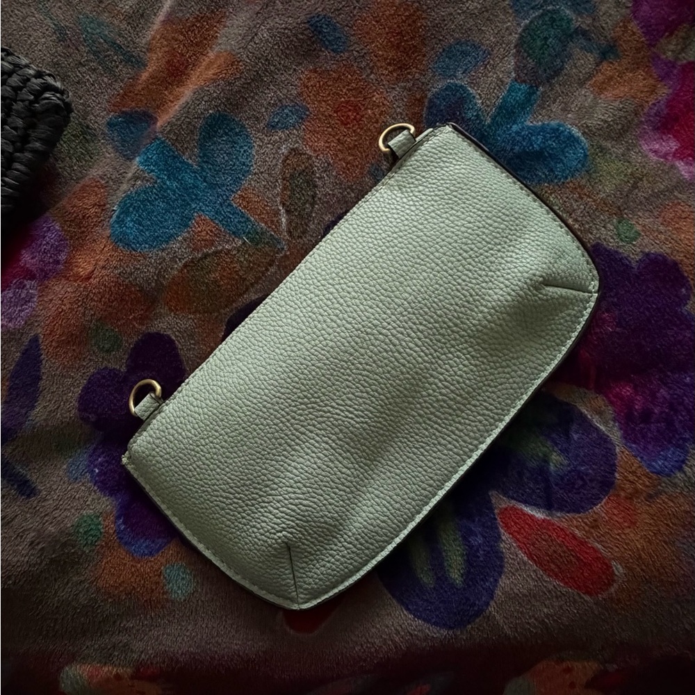 Elegant Light Blue Women's crossbody/ wristlet bag W/ both straps